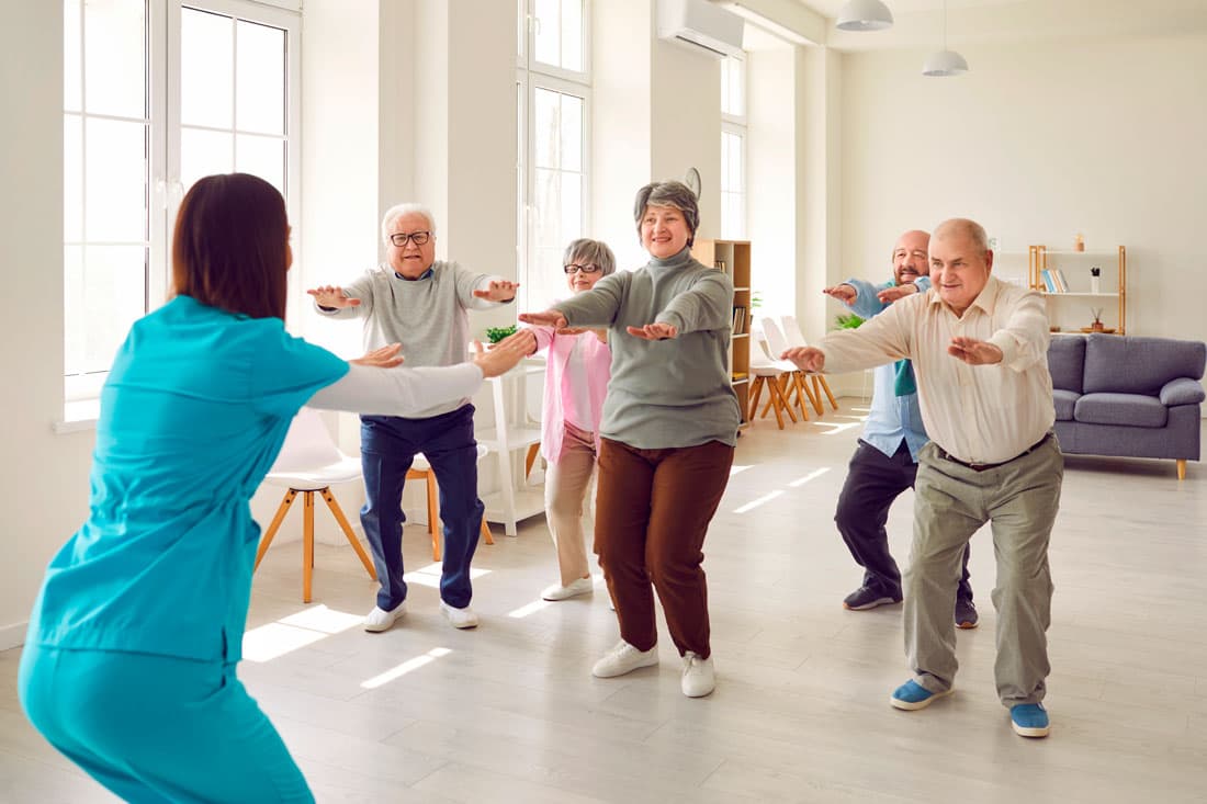 Gimnasia para mayores en Ourense